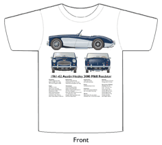 Austin Healey 3000 MkII Roadster 1961-62 T-shirt Front